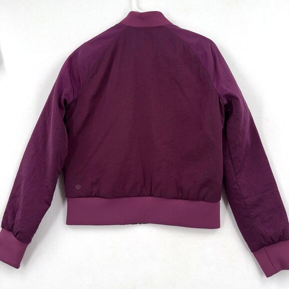 Lululemon Womens Puffer Jacket 6 Non Stop Bomber Reversible Quilted Zip Marvel - Picture 3 of 12